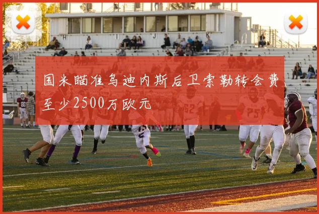 国米瞄准乌迪内斯后卫索勒转会费至少2500万欧元